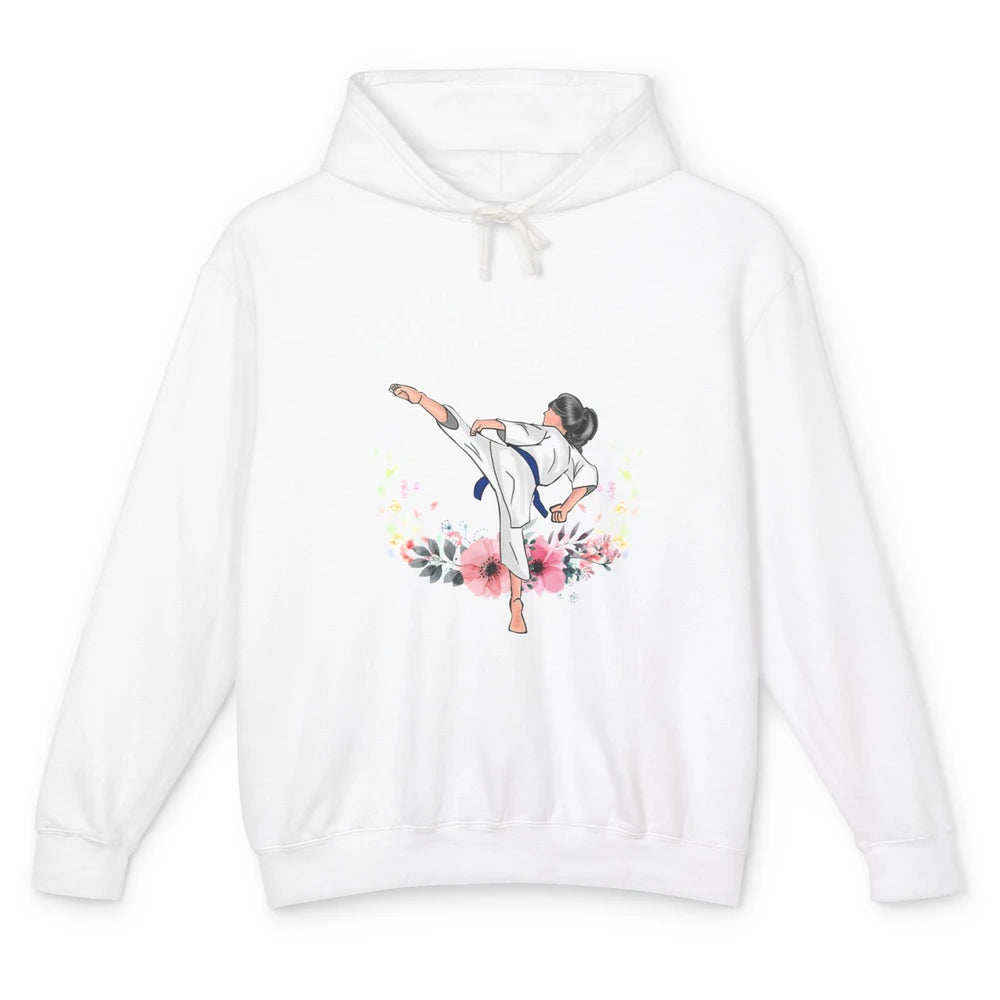 Taekwondo Girl She'll Kick You In The Face Martial Art Gift Unisex Lightweight Hoodie