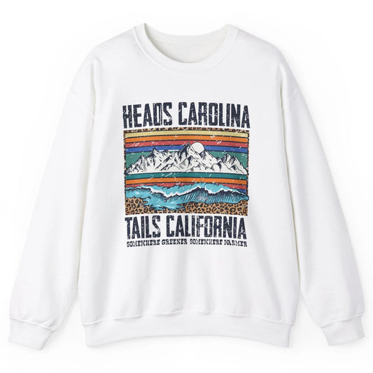 Vintage Heads Carolina Tail California Summer Beach Paradise Unisex Crewneck Sweatshirt