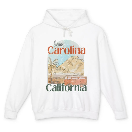 Retro Heads Carolina Tails California Western Country Summer Unisex Lightweight Hoodie