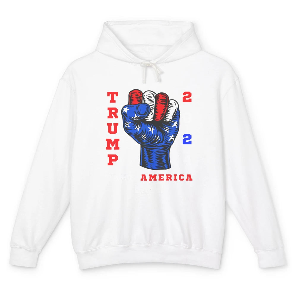 Take America Back 2024 Funny Vote Trump Republicans Vote Unisex Lightweight Hoodie