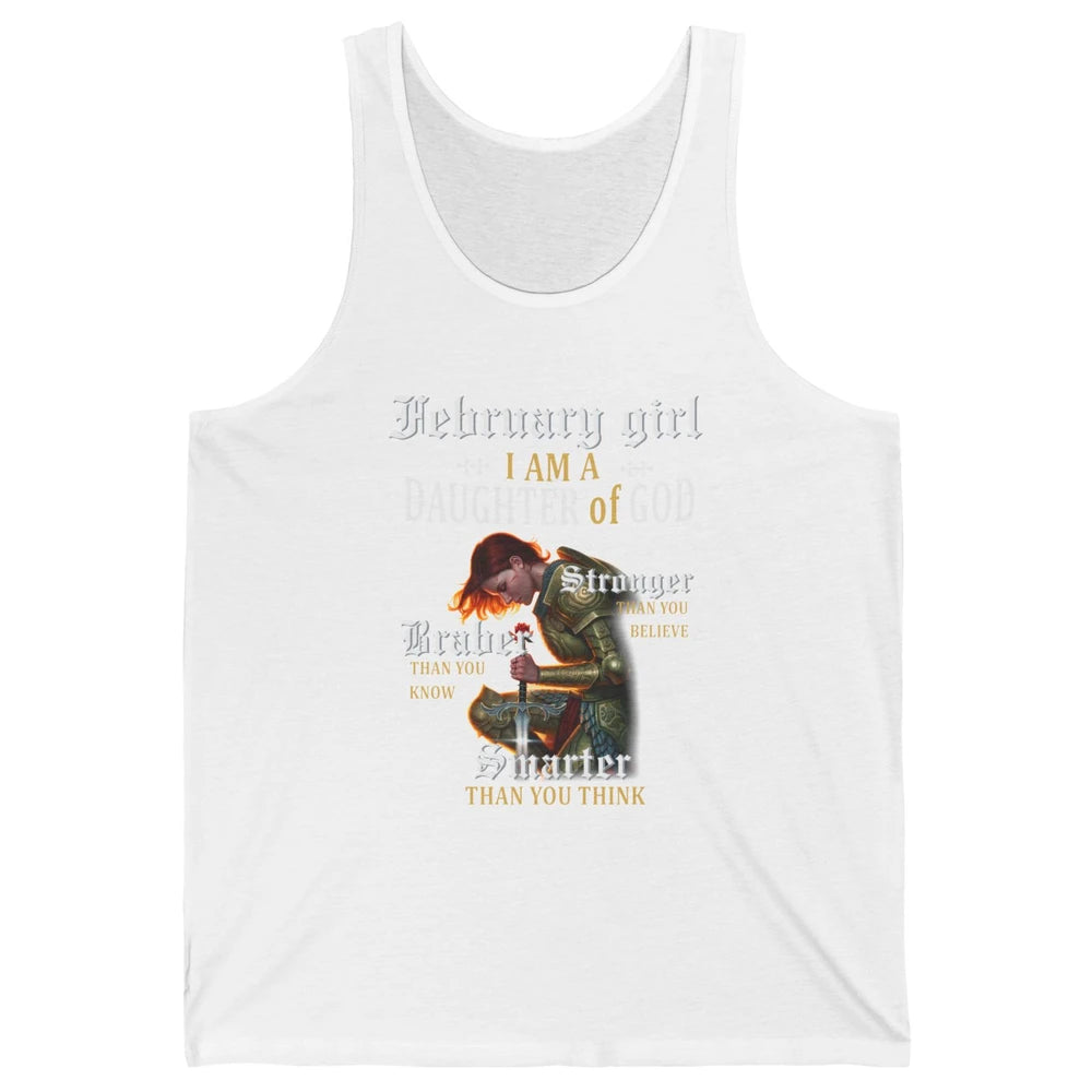 Birthday February Girl I'm A Daughter Of God Birthday Gift Unisex Jersey Tank