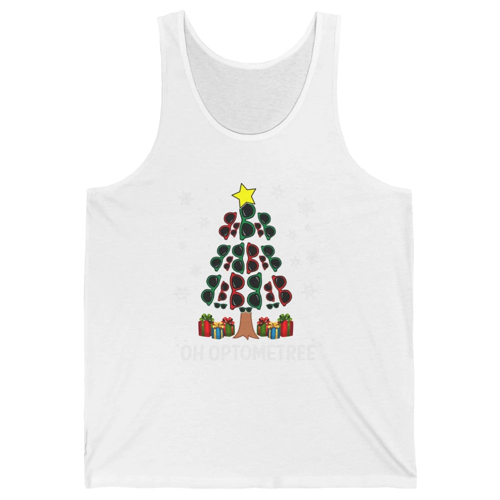 Glasses Christmas Tree Oh Optometree Optometry Optician Gift Unisex Jersey Tank