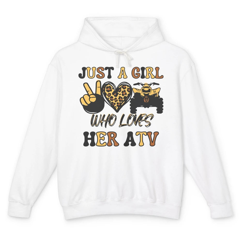 Just A Girl Who Loves Her ATV Riding Off Road SXS Life Unisex Lightweight Hoodie