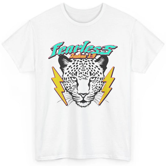 Christian Cheetah Fearless Bible Lightning Bolt Religious Classic Unisex T-Shirt