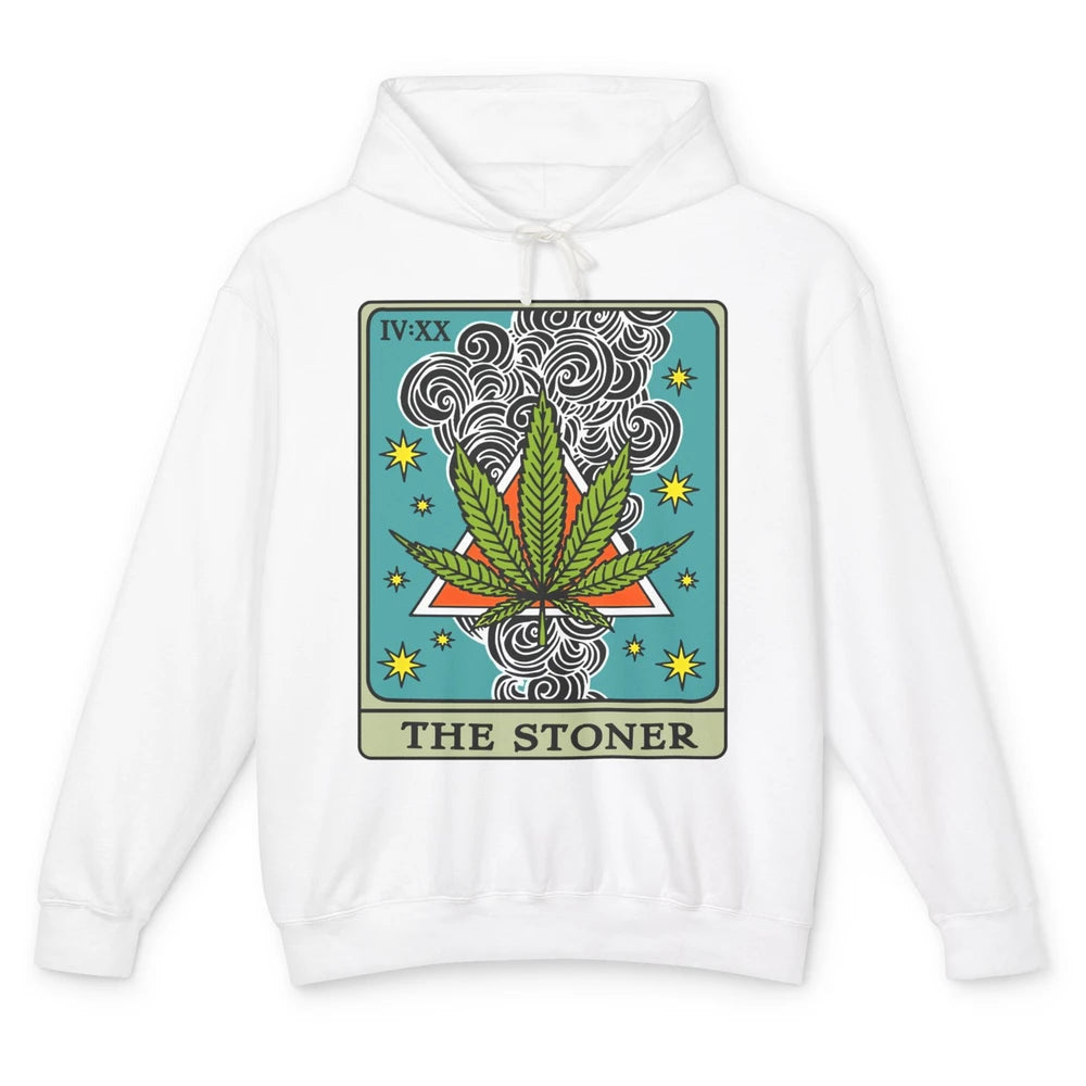 Vintage Weed The Stoner Tarot Card Weed Cannabis Marijuana Unisex Lightweight Hoodie