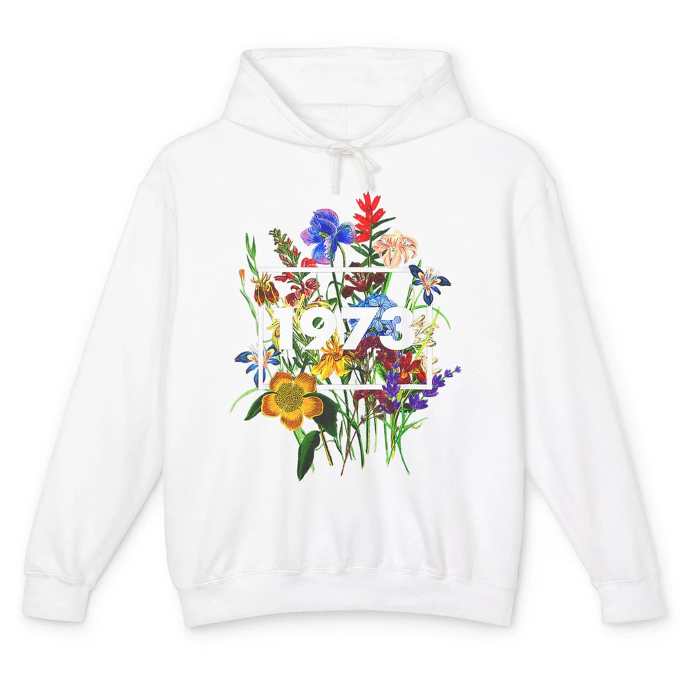 Wildflower Pro Choice 1973 Women Feminism Floral Body Rights Unisex Lightweight Hoodie