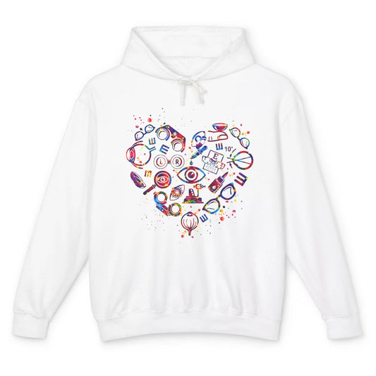 Optometrist Eyeglasses Technician Optometry Eye Doctor Heart Unisex Lightweight Hoodie