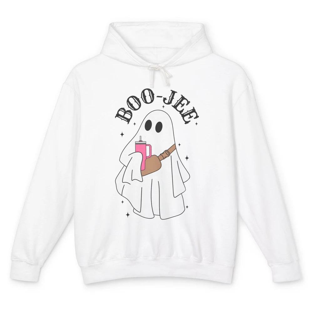 Funny Cute Ghost Boo-jee Fall Halloween Cute Boo Western Unisex Lightweight Hoodie