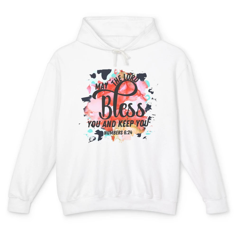 Christian May the Lord Bless You and Keep You Bible Verse Unisex Lightweight Hoodie