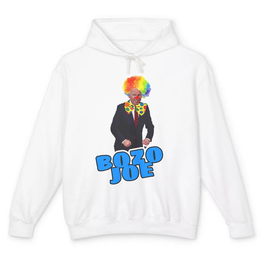 Funny Biden Clown Bozo Joe Anti Biden Liberal Conservative Unisex Lightweight Hoodie