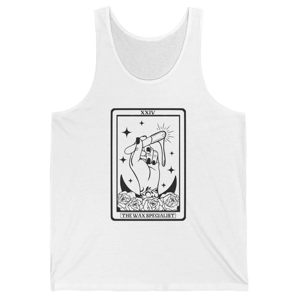 Wax Specialist Tarot Card Beautician Wax Hustler Cosmetology Unisex Jersey Tank