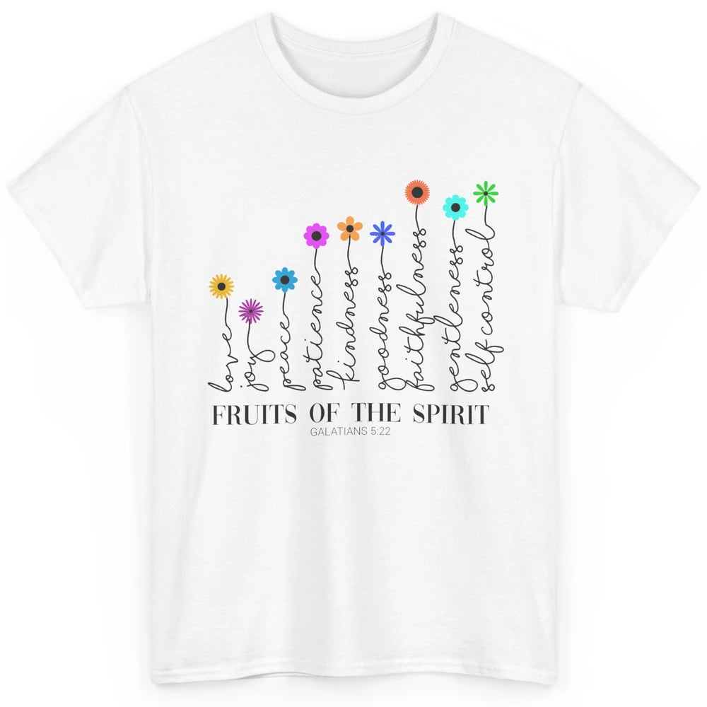 Flower Christian Fruits Of The Spirit Bible Verse Religious Classic Unisex T-Shirt