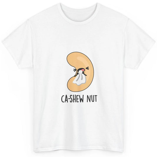 Funny Cashew Nut Sneezing Food Pun Sarcastic Humor Vegan Classic Unisex T-Shirt