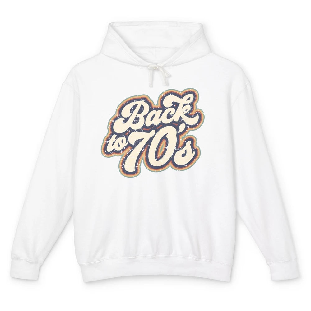 Vintage Made In The 70s Back To 1970s Born Birthday Day Gift Unisex Lightweight Hoodie