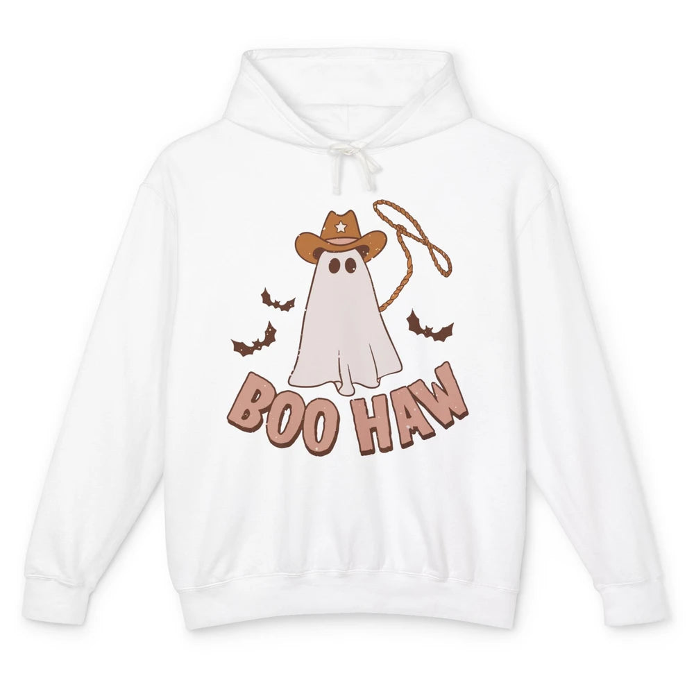 Funny Cowboy Ghost Yeehaw Halloween Western Country Cowboy Unisex Lightweight Hoodie