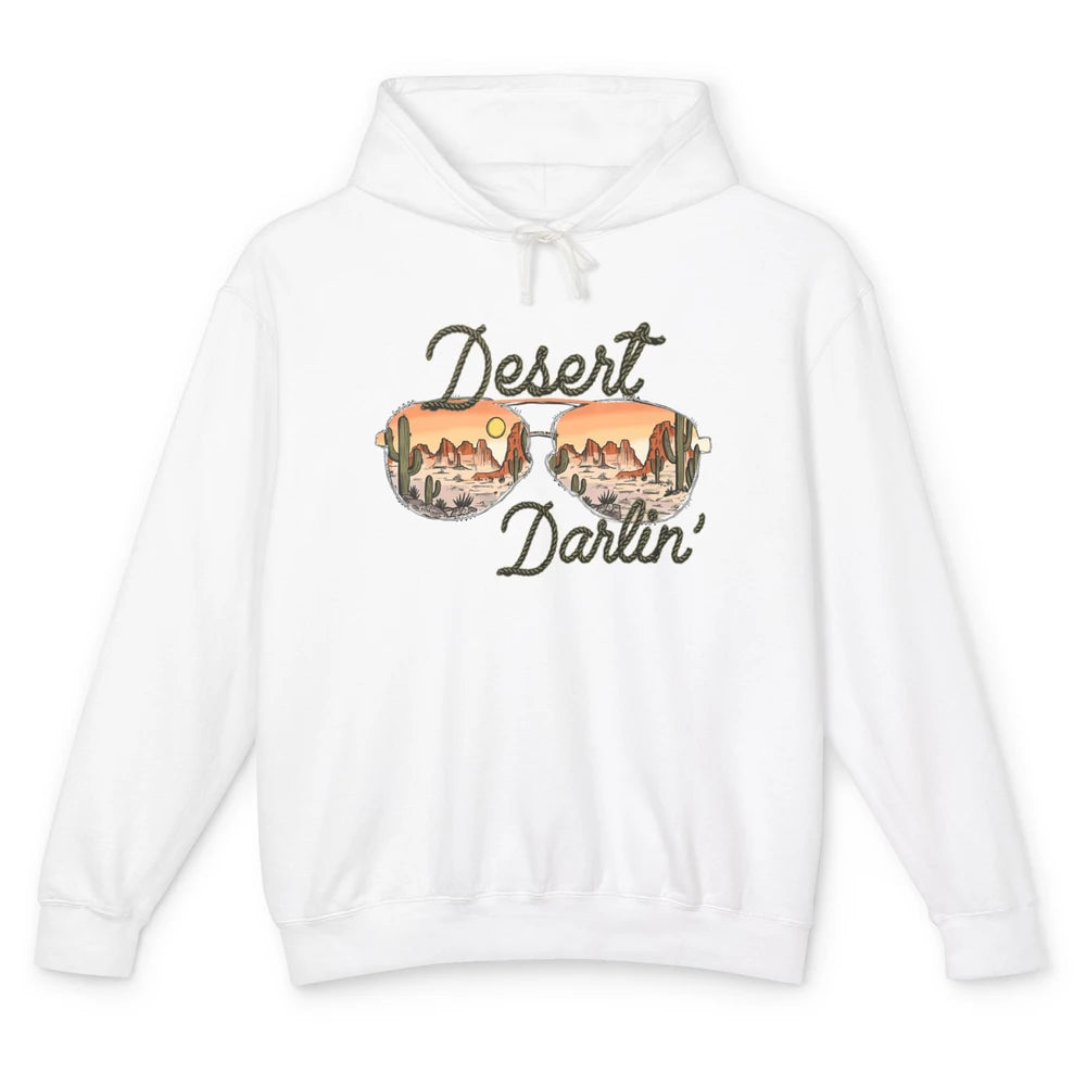 Desert Girl Sunglasses Desert Darlin' Cactus Western Cowgirl Unisex Lightweight Hoodie