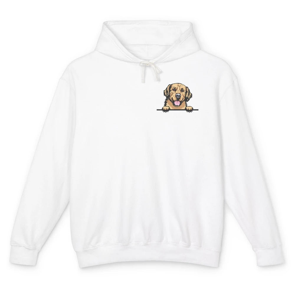 Golden Retriever Dad Happy Father Day Frenchie Dad Pocket Unisex Lightweight Hoodie