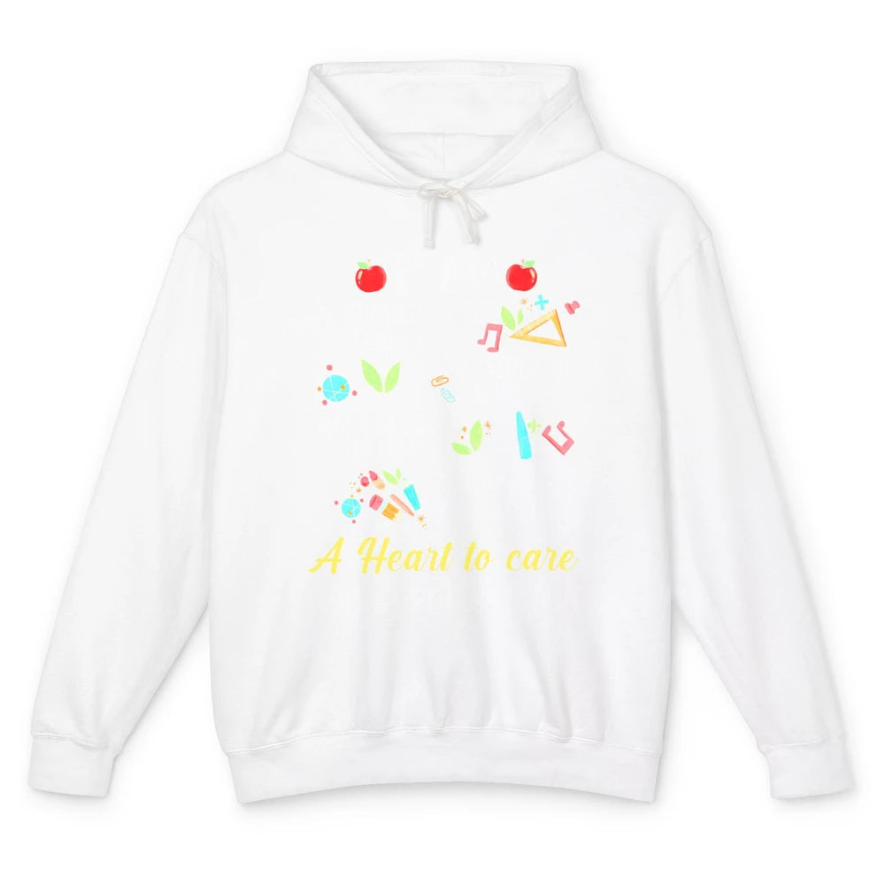 Paraprofessional Shoulder To Lean On Heart To Care Para Life Unisex Lightweight Hoodie