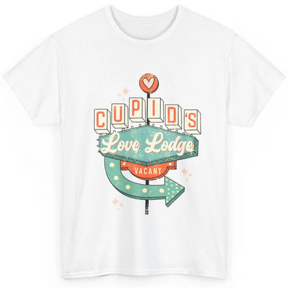 Retro Valentines Cupid's Love Lodges Funny Couples Valentine Classic Unisex T-Shirt