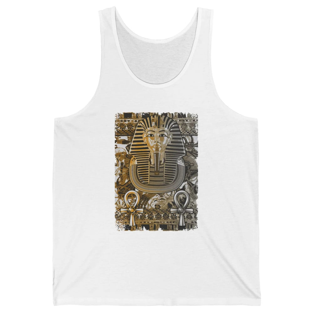 Ancient Egyptian Pyramid Golden King Tut Pharaoh Tutankhamun Unisex Jersey Tank