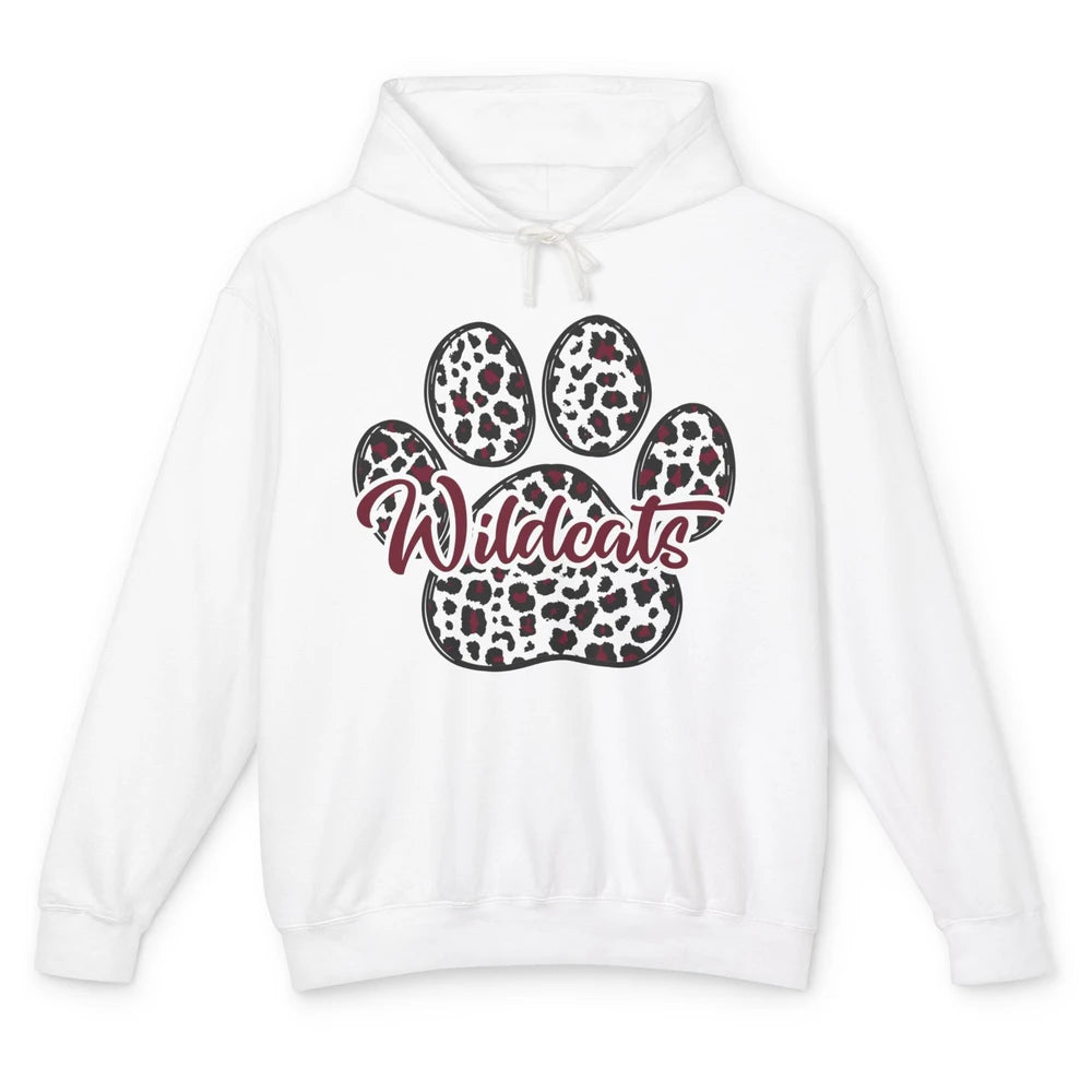 Wildcats Spirit Cat Paw Leopard Western Cat Mom Cat Lovers Unisex Lightweight Hoodie