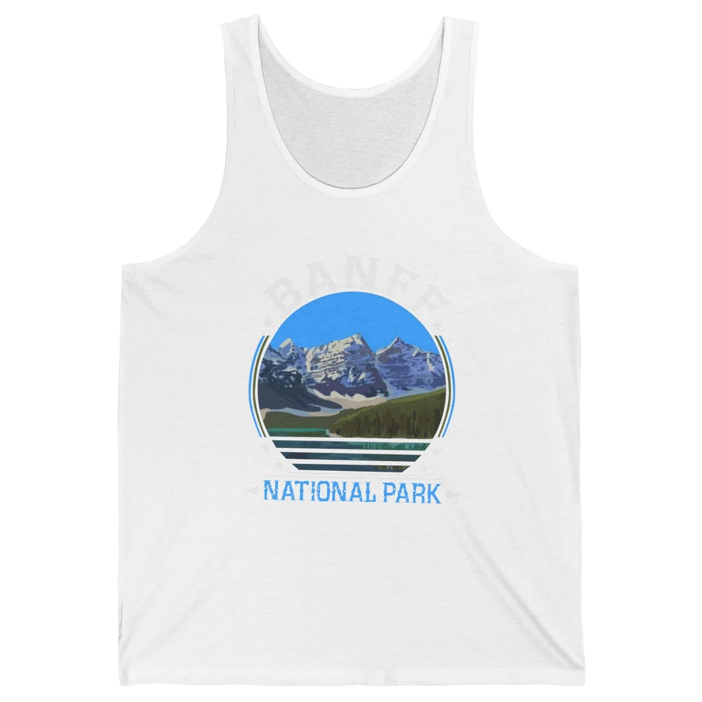 Banff National Park Canada Alberta's Rockies Nature Camping Unisex Jersey Tank