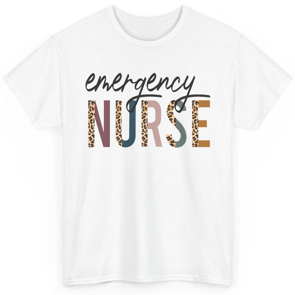 Emergency Nurse Leopard Nurse Gift Classic Unisex T-Shirt