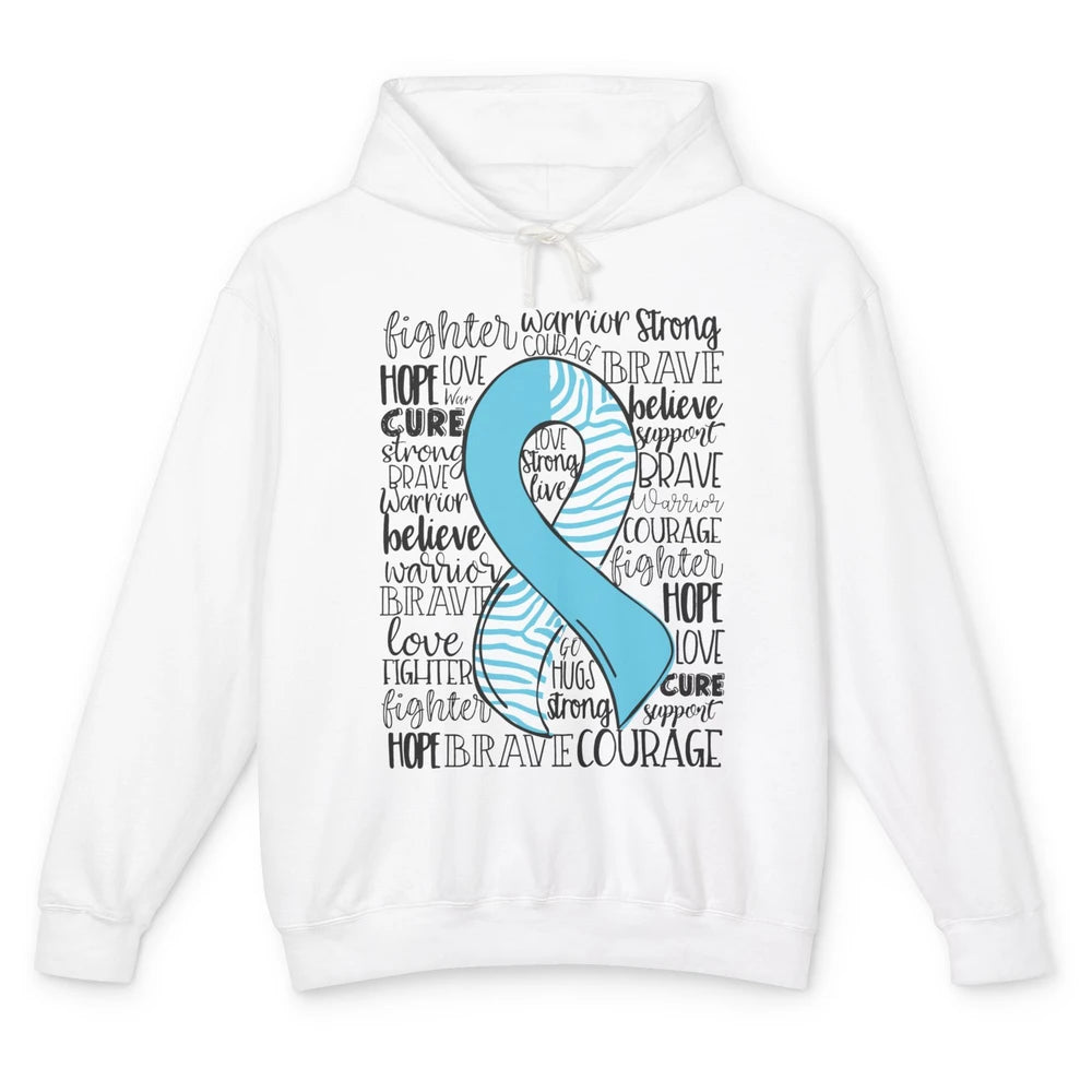 Median Arcuate Ligament Syndrome MALS Blue Ribbon Hope Love Unisex Lightweight Hoodie