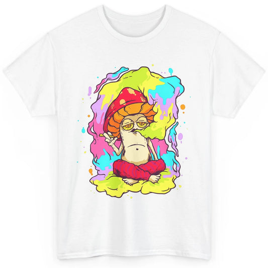 Stay Trippy Little Hippie Mushroom Cigarette Plant Retro 70s Classic Unisex T-Shirt