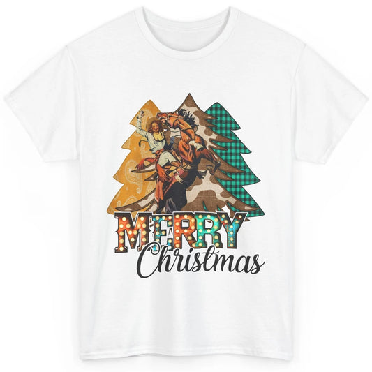 Rodeo Mom Cowgirl Christmas Tree Western Country Cowboy Gift Classic Unisex T-Shirt