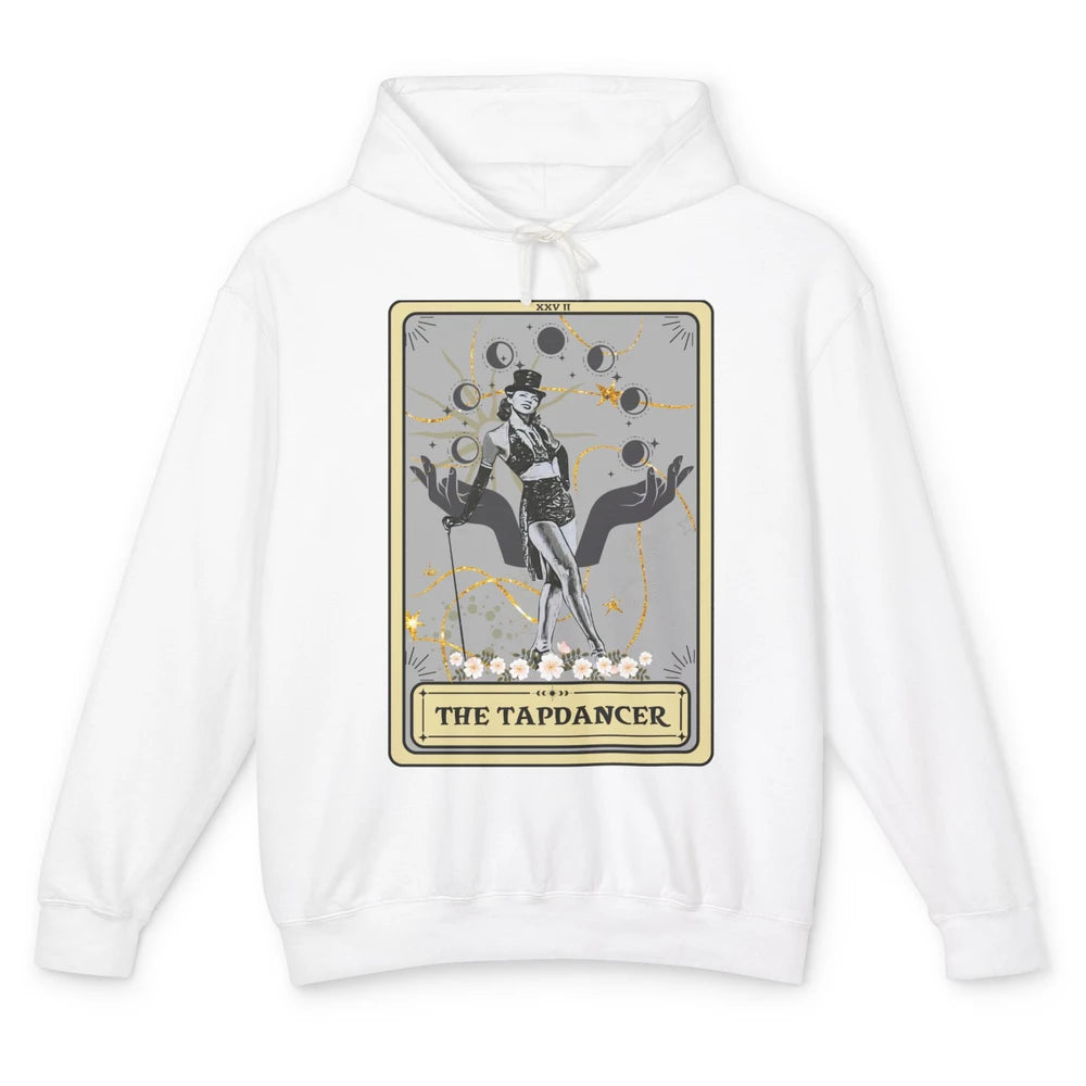 Retro The Tapdancer Tarot Card Tapdancing Halloween Dancer Unisex Lightweight Hoodie