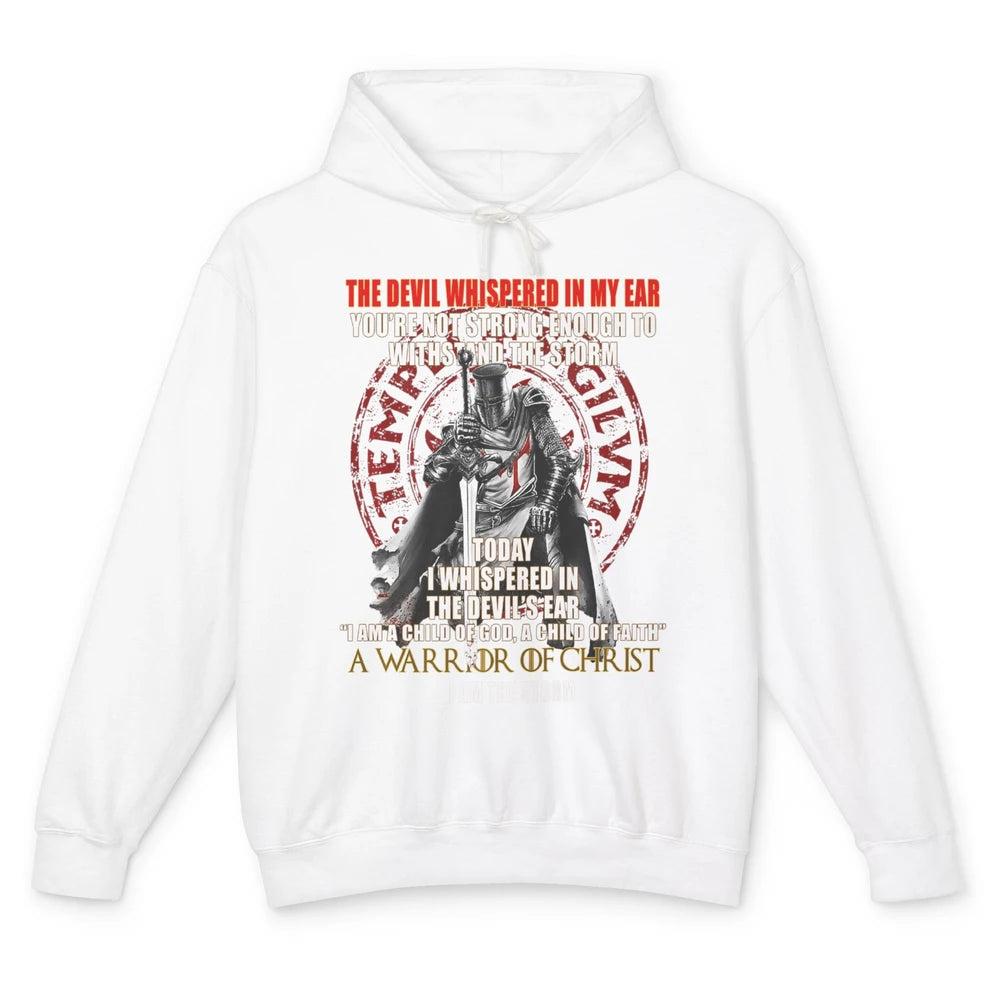 Knight Templar Kneel Before God Warrior Of Christ Jesus Son Unisex Lightweight Hoodie