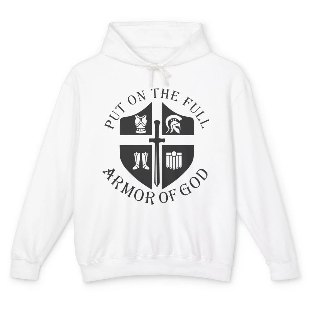 Knight Templar Christian Put On Full Armor Of God Religious Unisex Lightweight Hoodie