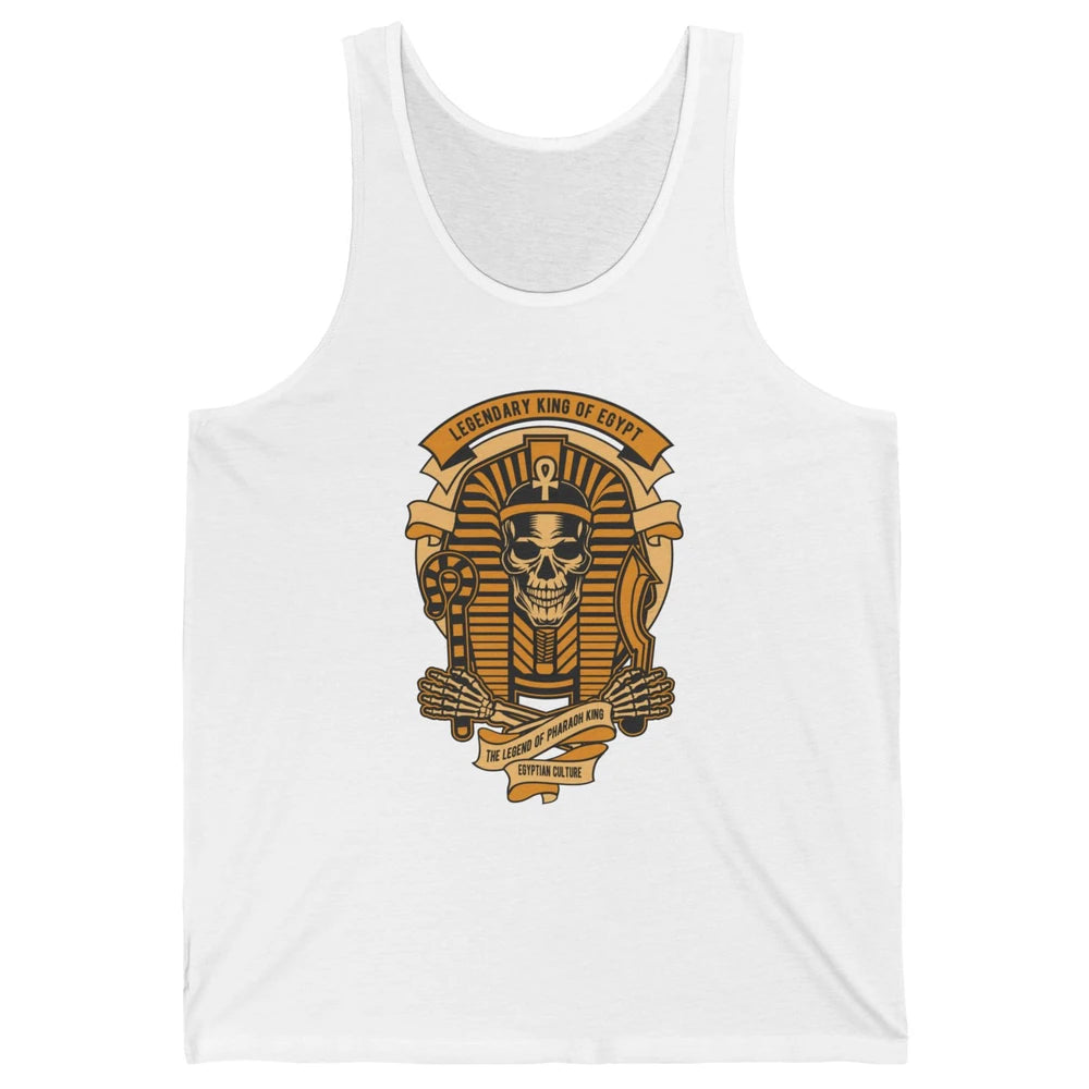 Ancient Egyptian Pyramid Golden King Tut Pharaoh Tutankhamun Unisex Jersey Tank