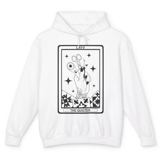 The Quilter Tarot Card Quilting Tool Sewing Yarning Crafting Unisex Lightweight Hoodie