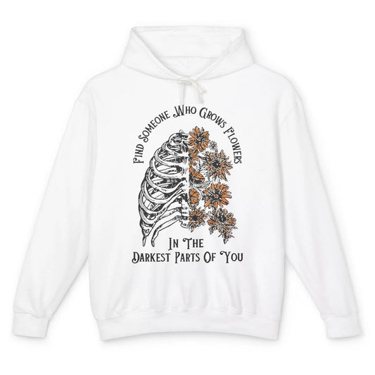 Floral Rig Cage Find Someone Who Grow Flower Western Country Unisex Lightweight Hoodie