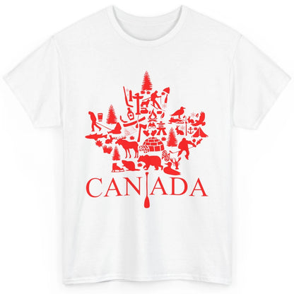 Canada Maple Leaf Canadian Symbols Canadian Root Gift Classic Unisex T-Shirt