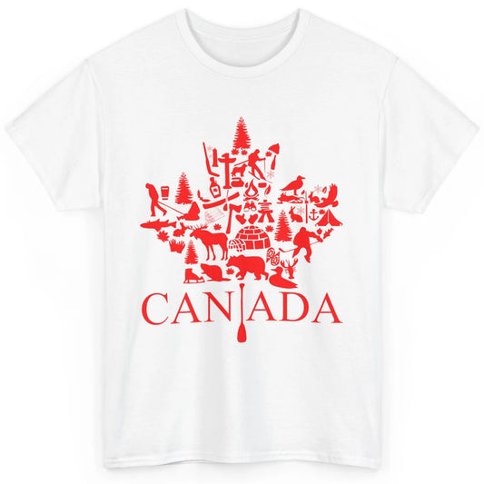 Canada Maple Leaf Canadian Symbols Canadian Root Gift Classic Unisex T-Shirt