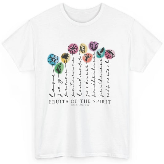 Flower Christian Fruits Of The Spirit Bible Verse Religious Classic Unisex T-Shirt