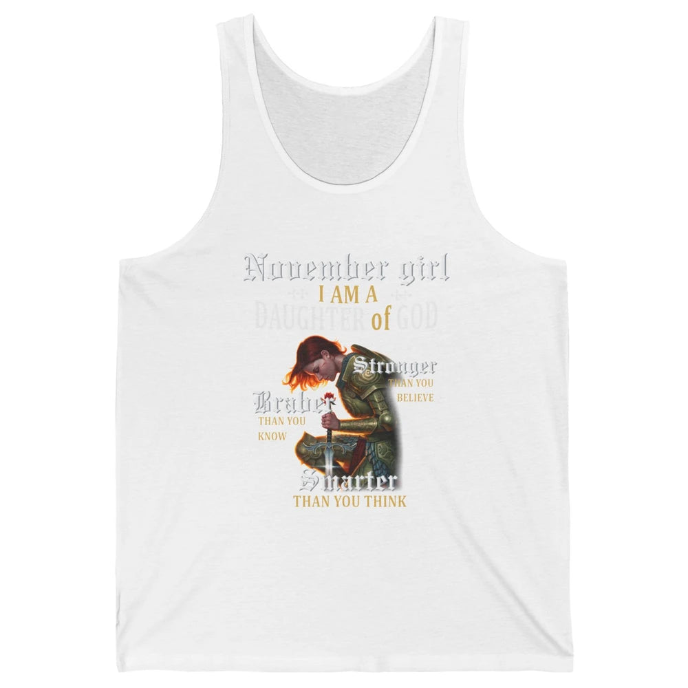 Birthday November Girl I'm A Daughter Of God Birthday Gift Unisex Jersey Tank