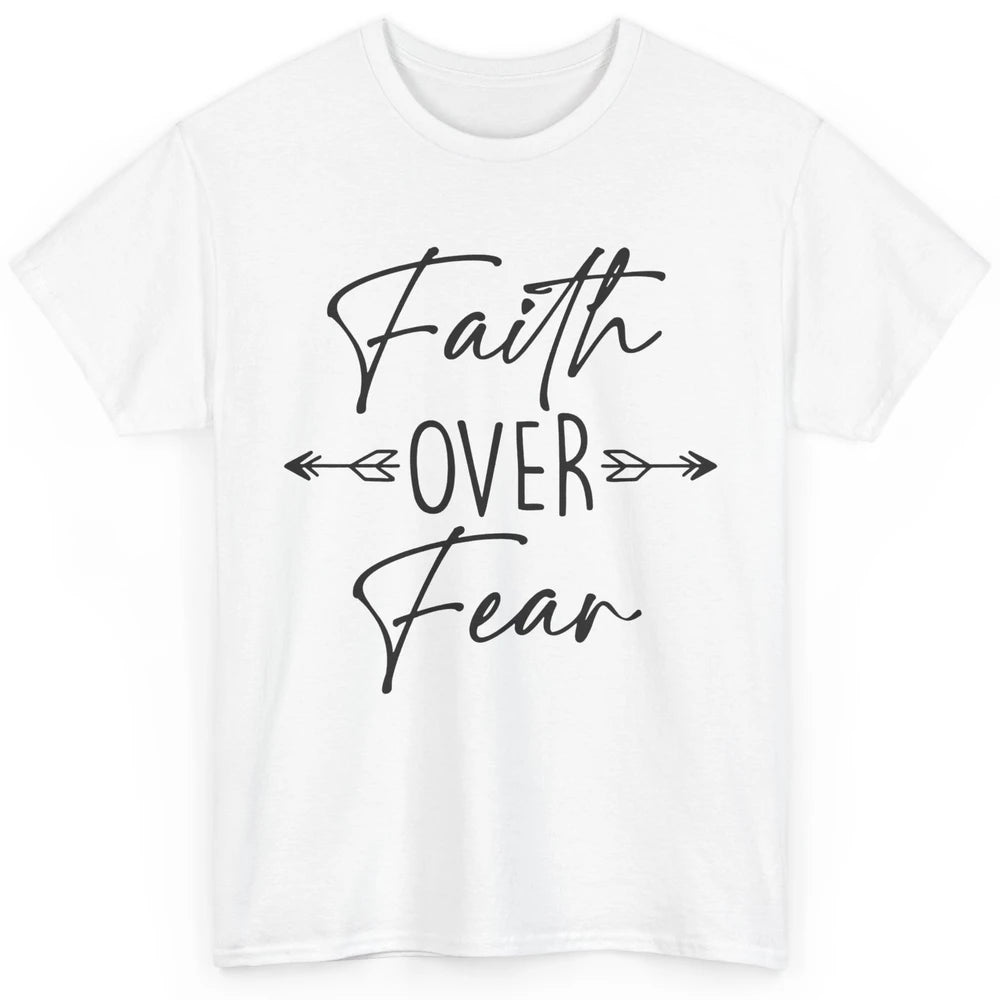 Faith Over Fear Western Christian Religious Jesus Lovers Classic Unisex T-Shirt