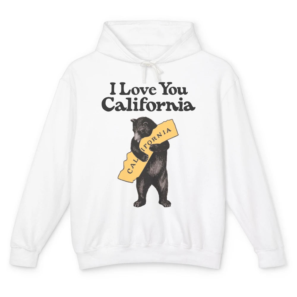 Retro 90s Vintage California Bear Hug Beach Summer Travel Unisex Lightweight Hoodie