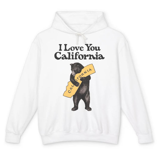 Retro 90s Vintage California Bear Hug Beach Summer Travel Unisex Lightweight Hoodie