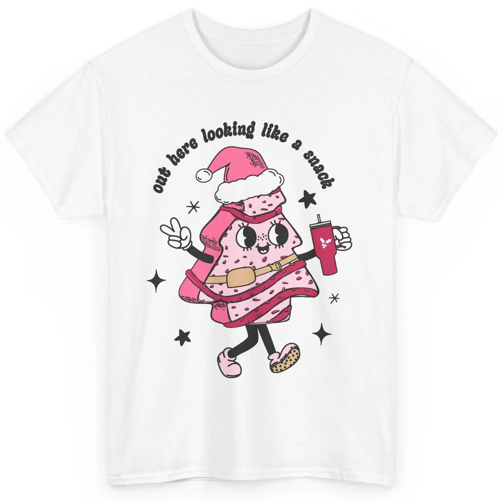 Funny Boo-jee Christmas Tree Cake Out Here Look Like A Snack Classic Unisex T-Shirt