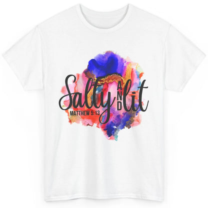 Christian Salty And Lit Bible Verse Religious Watercolor Classic Unisex T-Shirt