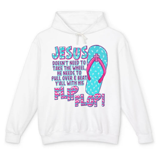 Christian Jesus Doesn't Need To Take The Wheel Religious Unisex Lightweight Hoodie