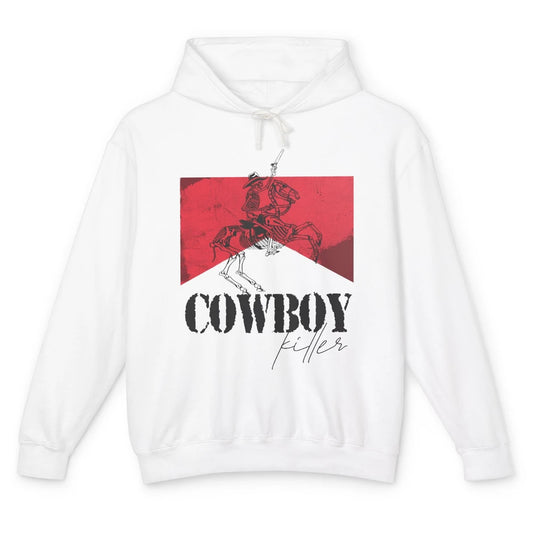 Skeleton Cowboy Killer Howdy Western Country Cowgirl Gift Unisex Lightweight Hoodie