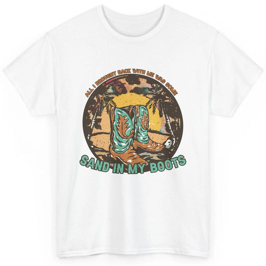 Retro Sand In My Boots Western Cowgirls Midwest Cowboy Boots Classic Unisex T-Shirt