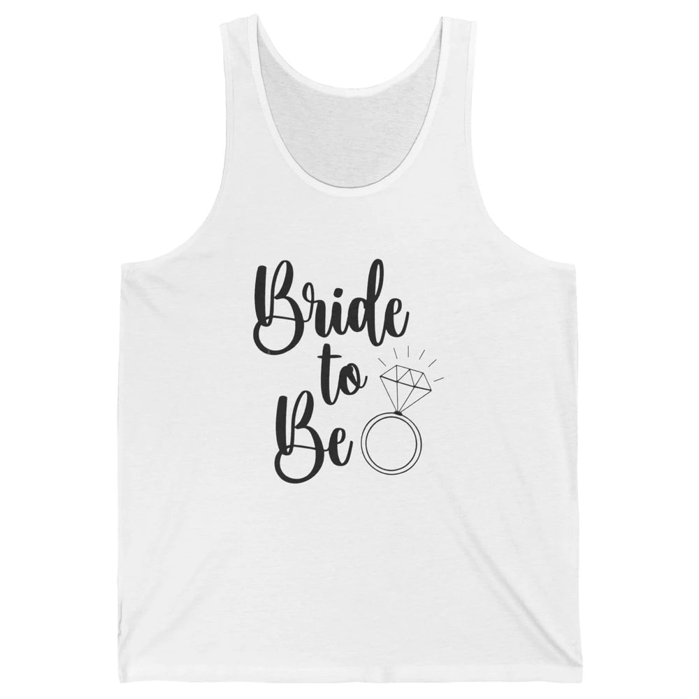 Bride To Be Future Mrs. Engagement Bachelorette Wedding Ring Unisex Jersey Tank