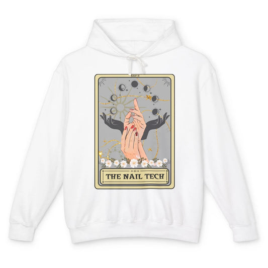 The Nail Tech Tarot Card Beautician Nail Boss Cosmetology Unisex Lightweight Hoodie